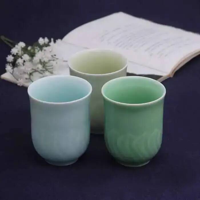 Celadon Ceramic Cup - Longquan céladon tasse à thé Lotus