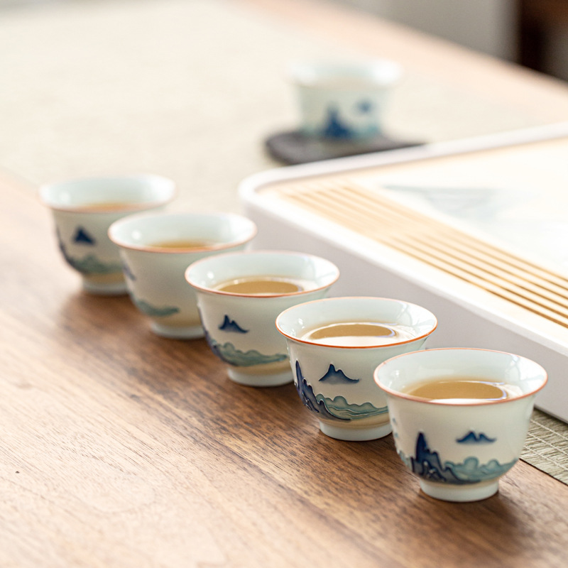 Tasse à thé Kung Fu peinte à l - Celadon Ceramic Cup avis et prix