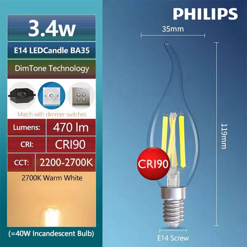 Philips LED ST64 E27 lumière d - Philips Bulb Led Classic avis et prix