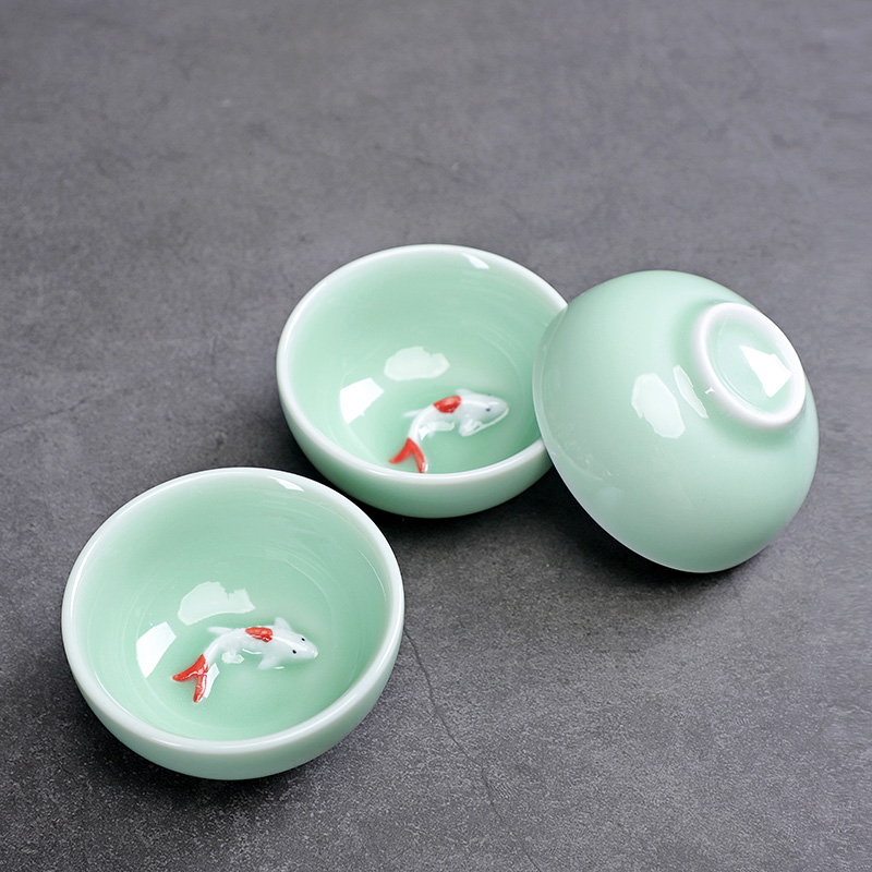 Tasse à thé mignonne en poisso - Celadon Ceramic Cup avis et prix